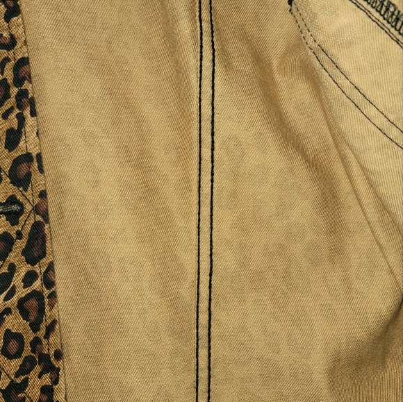 NWT Ralph Lauren Brown Leopard Denim Cotton Jacket Size L - Picture 8 of 10